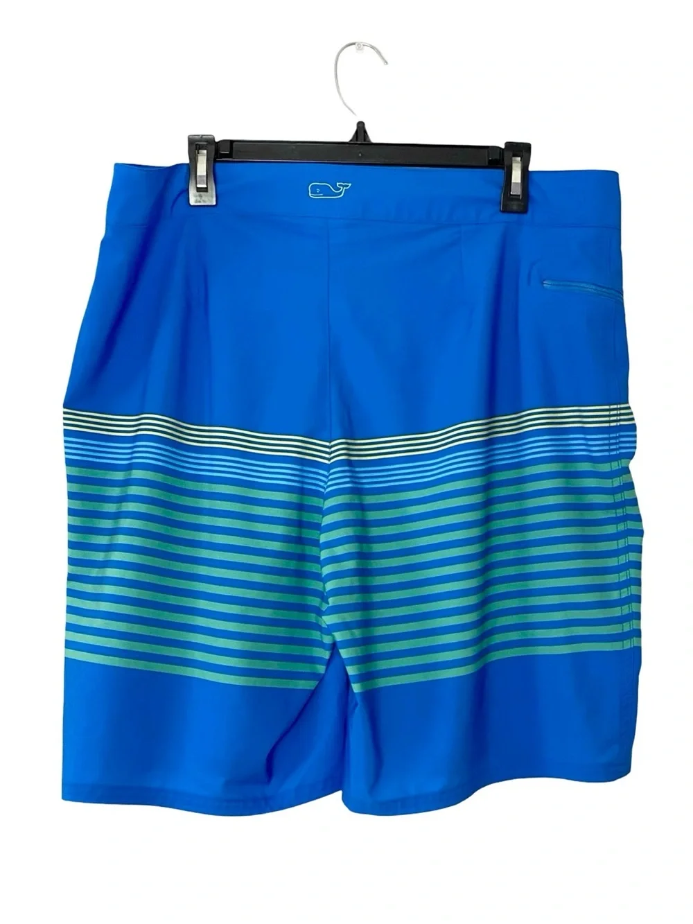 Vineyard Vines Swim Trunks Board Shorts Mens Size 36 Blue Striped Beach Vacation